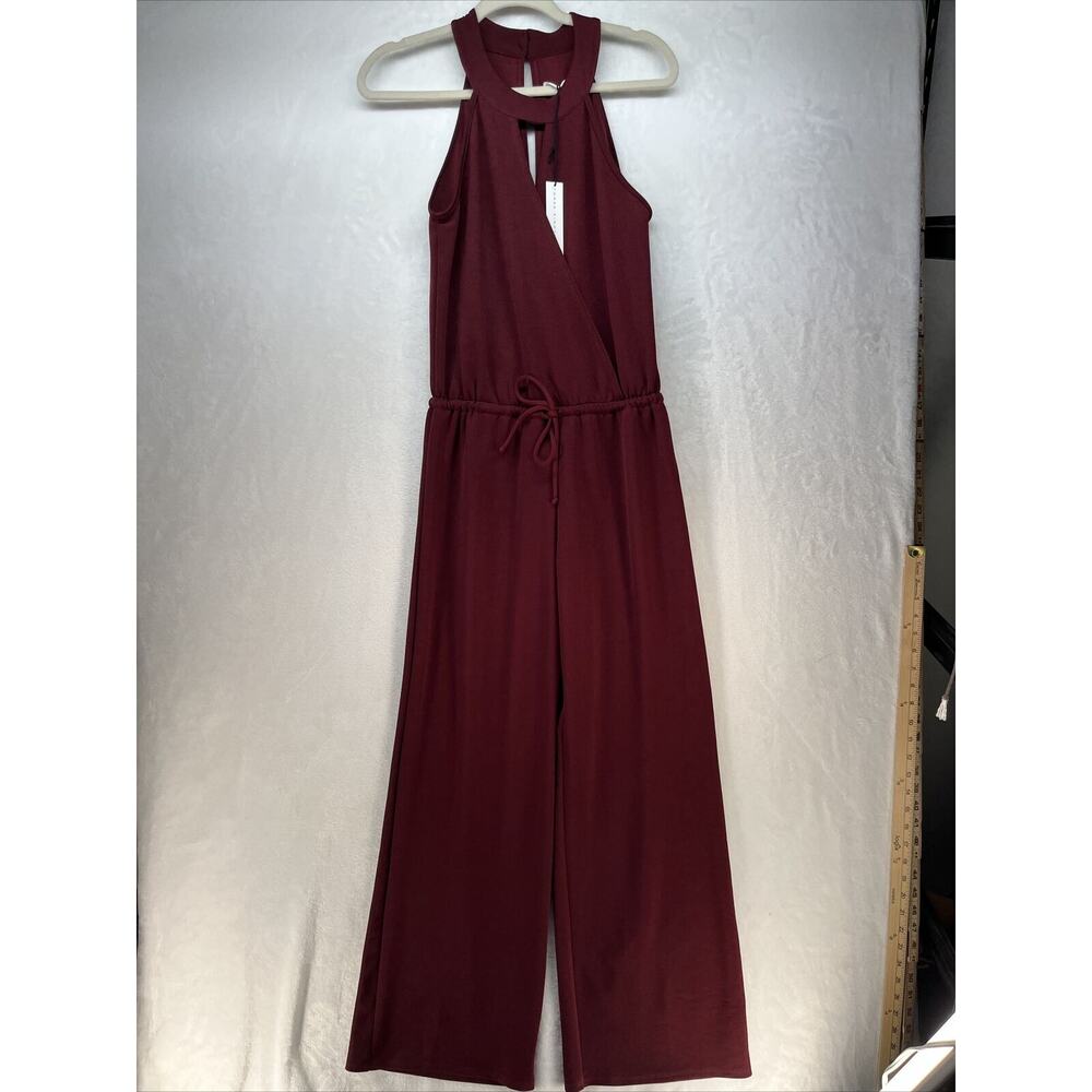 Three Eighty Two Corri Surplus Jumpsuit Women’s Sz Small Burgundy New